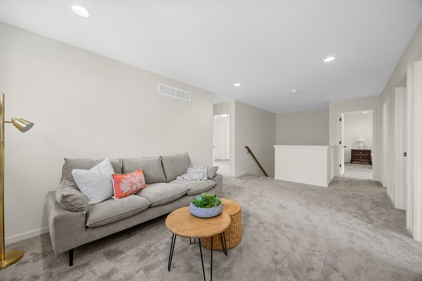 Second level flex space, new construction home in Cedar Rapids, Iowa