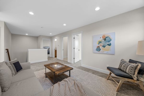 Second level flex space in Eastern Iowa new new construction home